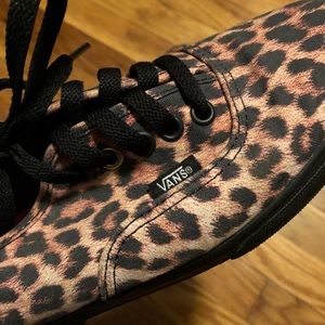 Vans authentic leopard print sneakers (light wear)